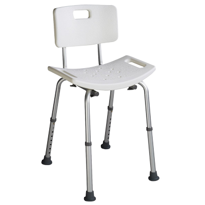 Duschstuhl für Senioren auf Rezept - Mit Rollen, Arm- & Rückenlehne